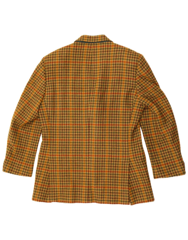 Męska marynarka zapinana na 3 guziki Alberto Aspesi IT 50, duża, żółta pepitka