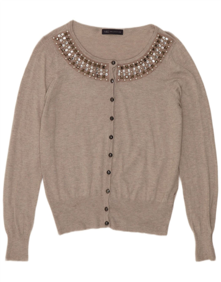 Sweter damski Marks & Spencer UK 14, średnioszary, wiskoza