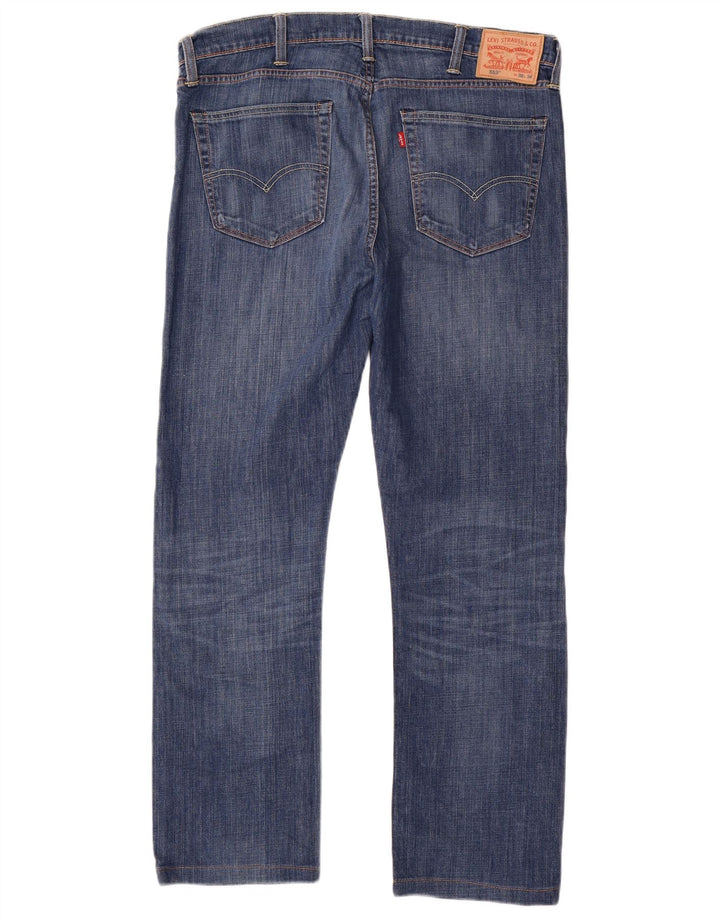 Męskie jeansy Levi's 513 Slim Straight W38 L31 Niebieskie bawełniane