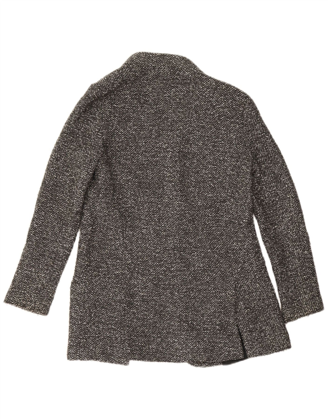 Damska marynarka Zara Longline Open Blazer UK 10 Small Grey Flecked