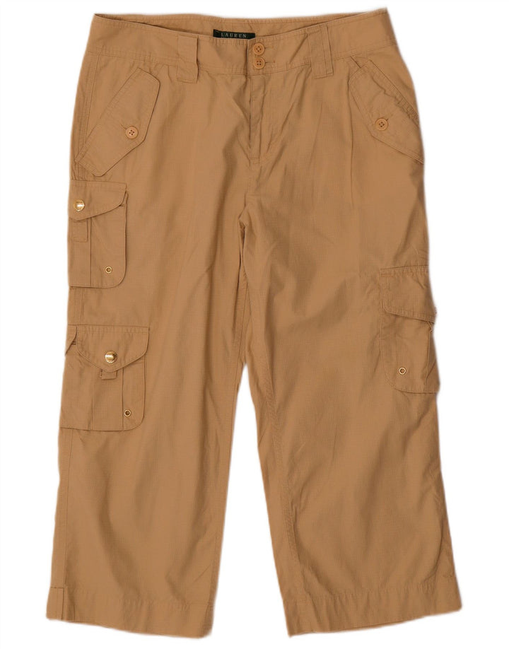 RALPH LAUREN Womens Straight Cargo Trousers US 6 Medium W32 L26 Beige