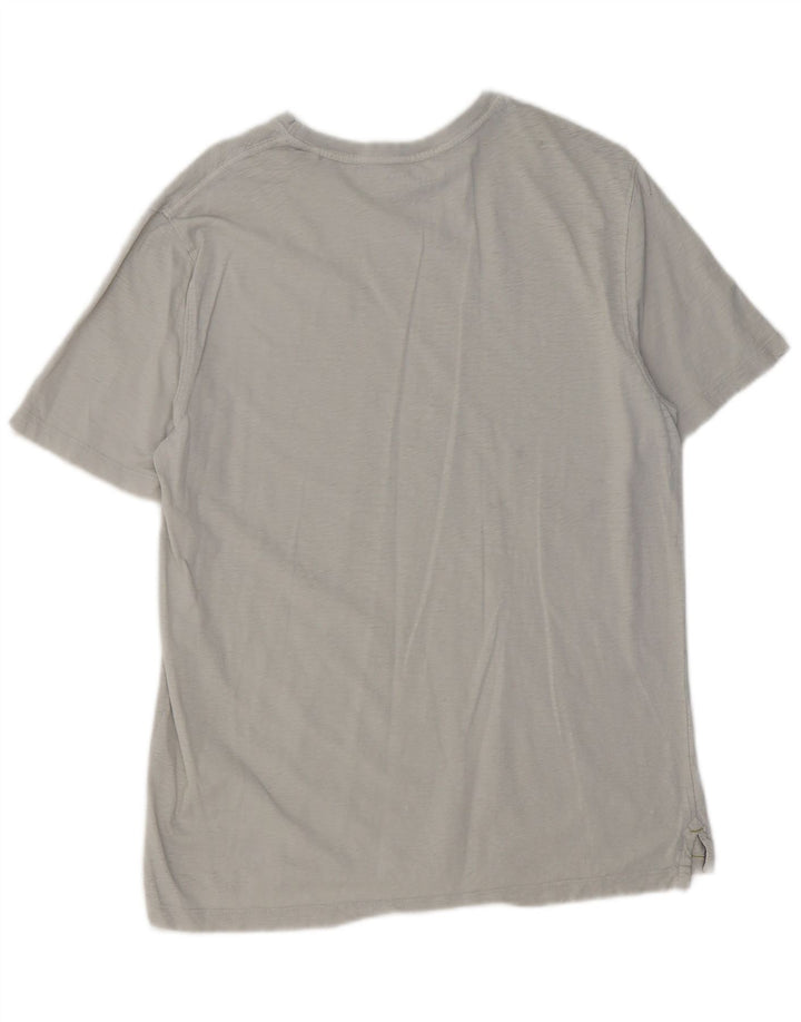 Męski T-shirt z grafiką White Stuff Top, średnioszary, bawełniany