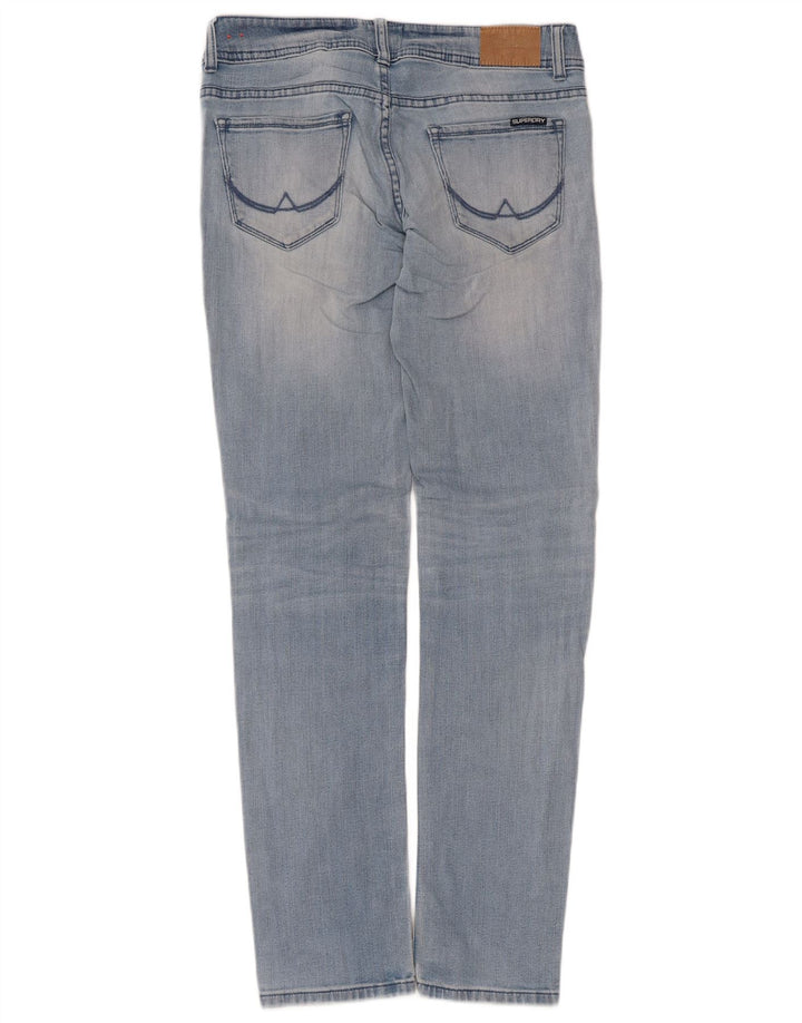 Damskie jeansy Superdry Cigarette W29 L32 Niebieskie, bawełniane