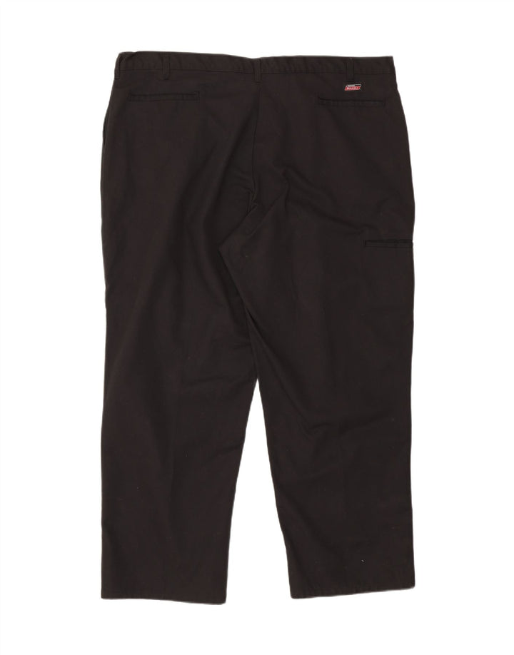 DICKIES Mens Straight Cargo Trousers W44 L30 Black