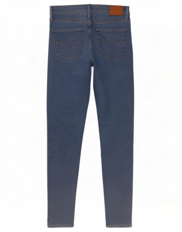 Damskie jeansy Levi's 720 z wysokim stanem, bardzo obcisłe W27 L30, niebieska bawełna