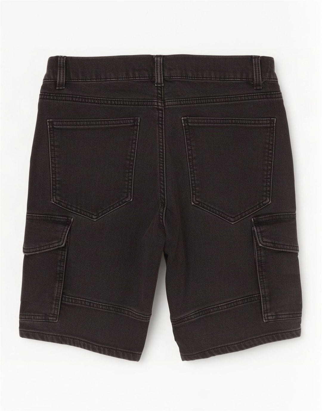 Męskie spodenki dżinsowe Zara Cargo EU 42 Large W32 Szara bawełna