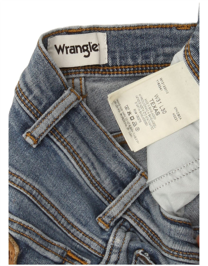 Męskie jeansy WRANGLER Texas Straight W31 L30 Niebieskie, bawełniane