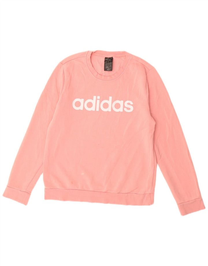 Damska bluza Adidas Graphic Jumper UK 12/14 Średni różowy bawełniany