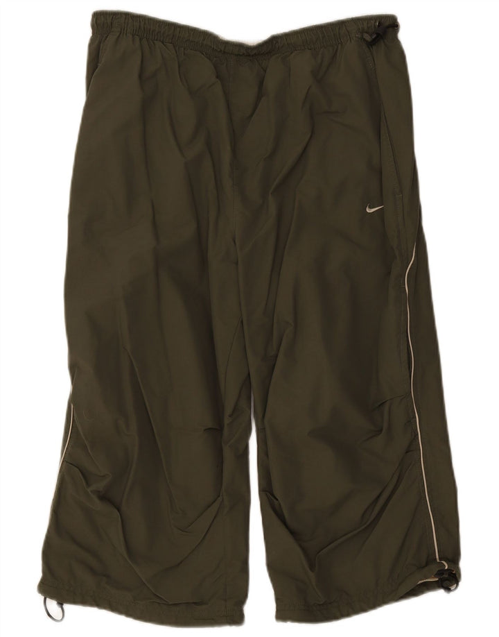 Męskie spodnie dresowe Nike Capri XL, zielone, poliestrowe