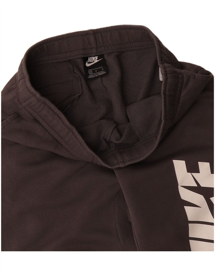 Męskie spodnie dresowe Nike z grafiką, średnioszare, bawełniane