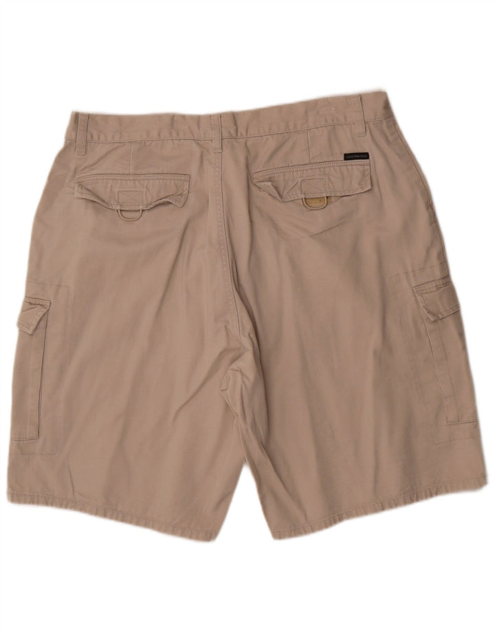Męskie spodenki cargo Calvin Klein W38 XL, beżowa bawełna