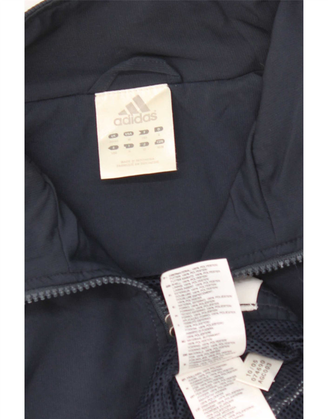 Adidas Męska bluza dresowa Top Jacket UK 40/42 Średni granatowy kolor blokowy