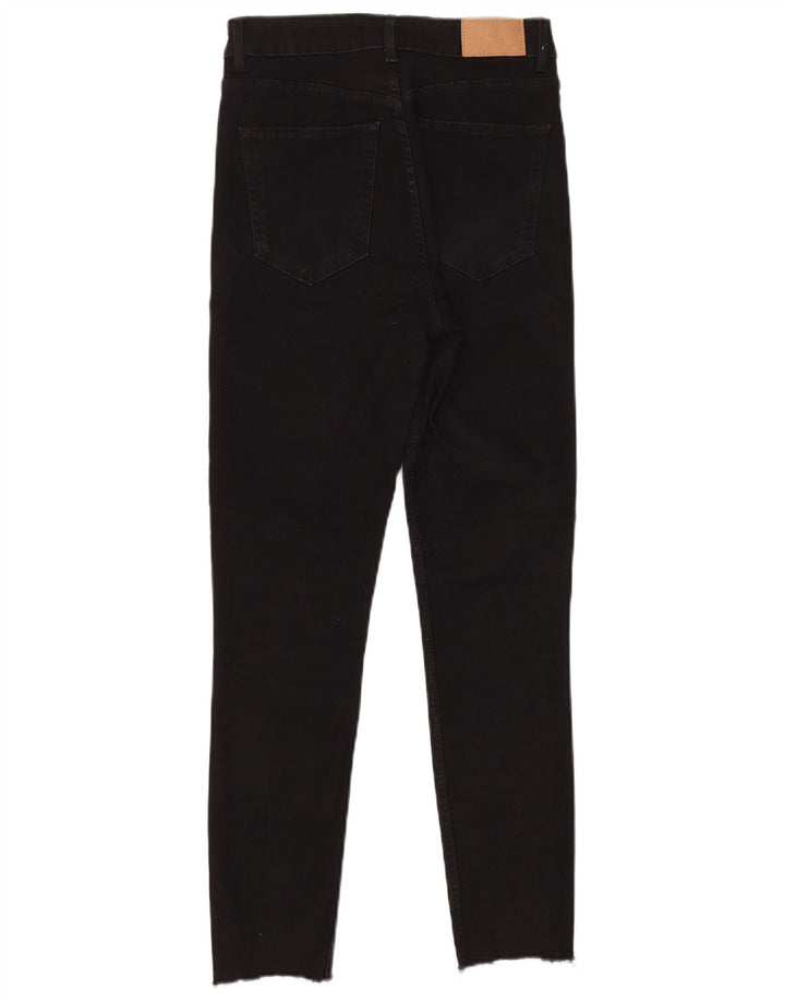 Damskie jeansy skinny marki Zara, średnie W28 L26, czarne