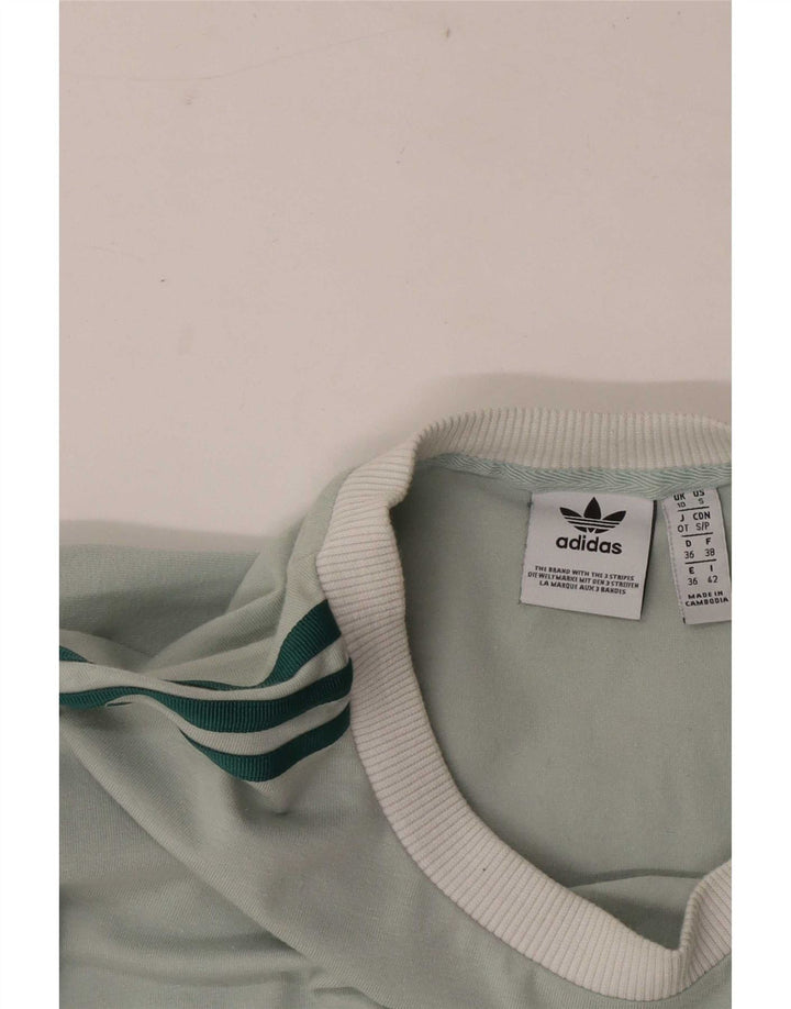 Damska koszulka Adidas z długim rękawem UK 10, mała, zielona