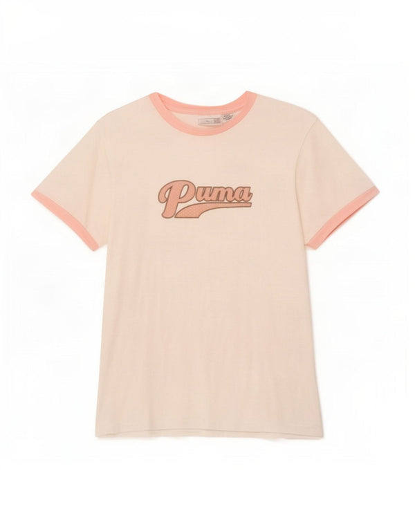 Damska koszulka z grafiką Puma Top UK 14 Średnia biel