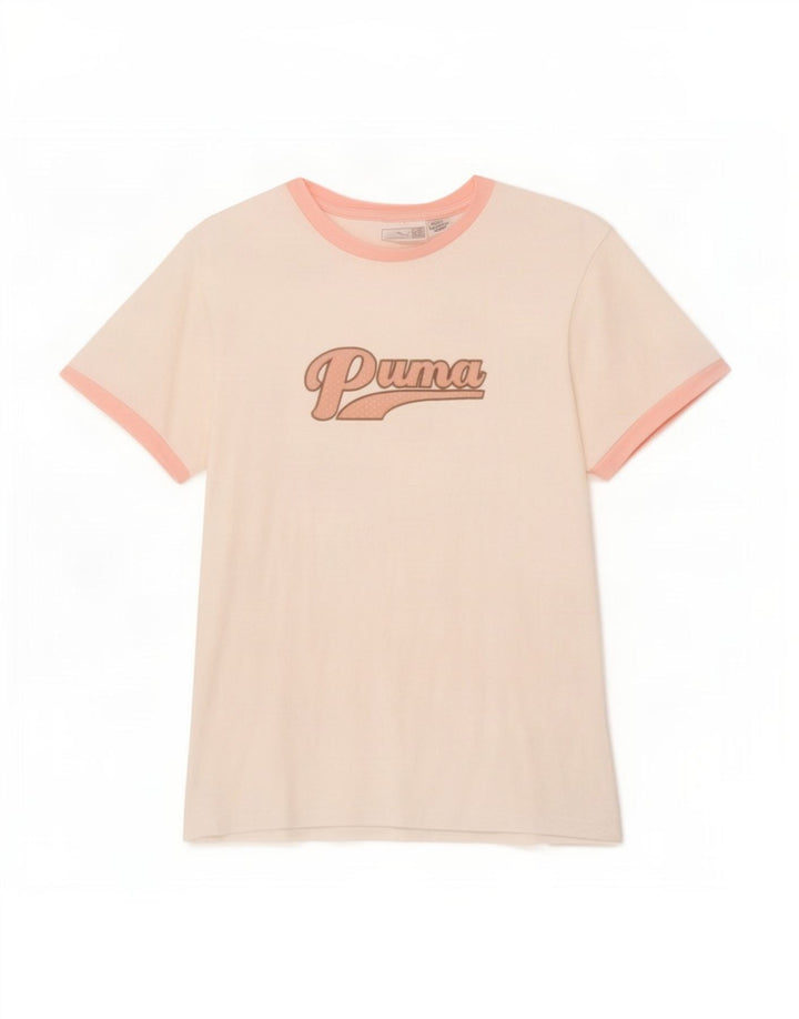 Damska koszulka z grafiką Puma Top UK 14 Średnia biel