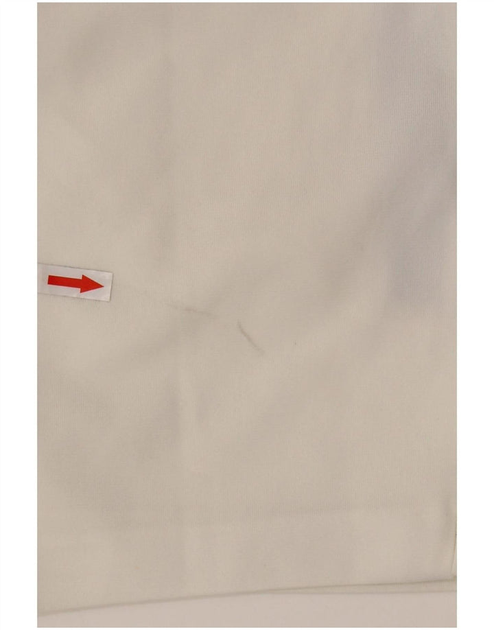 Damskie spodenki Chino Diadora W33, duże, białe, z blokami kolorów
