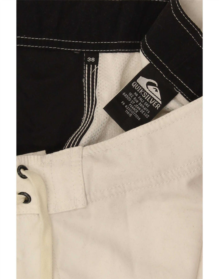 Męskie spodenki kąpielowe Quiksilver z grafiką XL, czarny, poliester z blokami kolorów