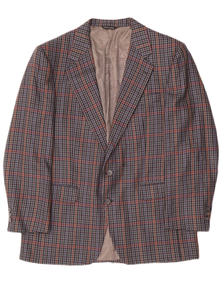 Męska marynarka Aquascutum UK 36 Mała wielobarwna pepitka