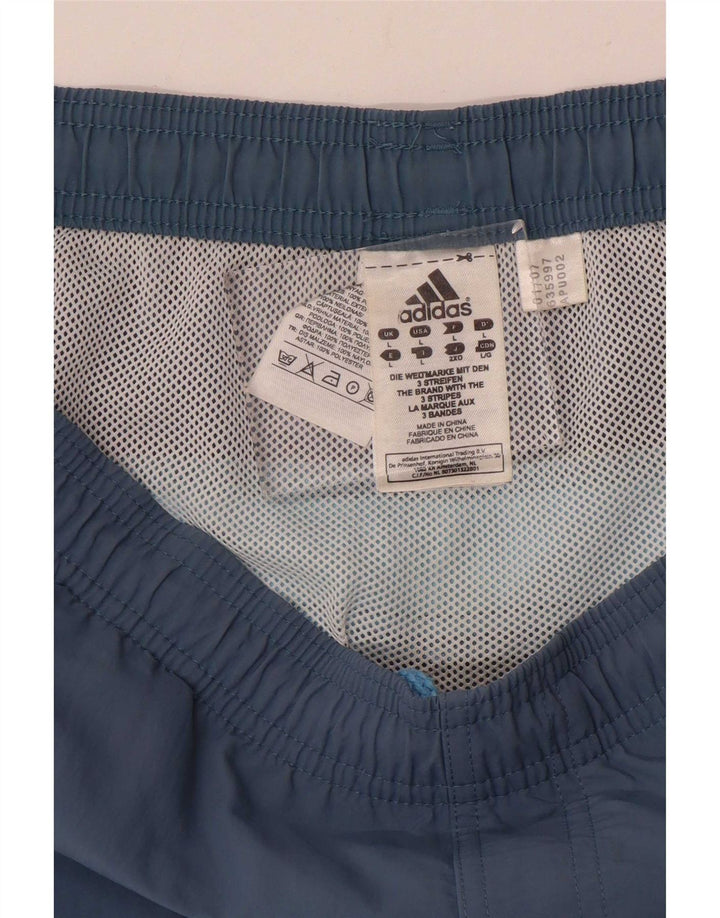 Męskie spodenki sportowe Adidas, duże, niebieskie, poliestrowe