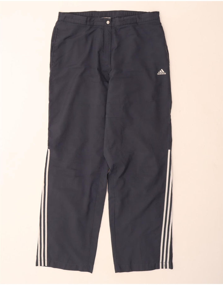 Damskie spodnie dresowe ADIDAS UK 16, duże, granatowe