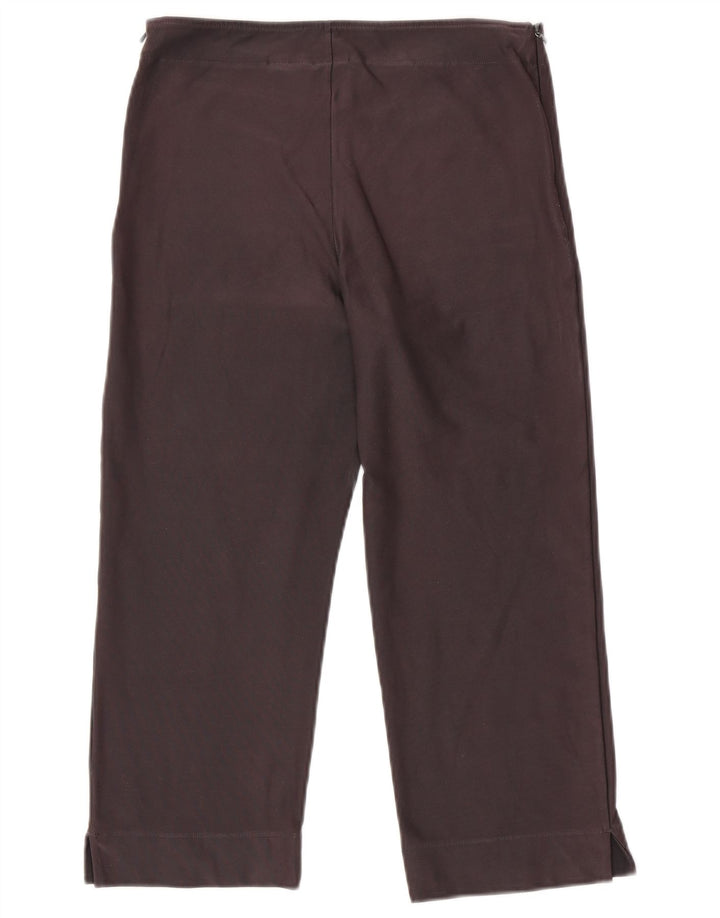 Damskie spodnie dresowe NIKE Dri Fit Capri UK 12/14, duże, szare, bawełniane