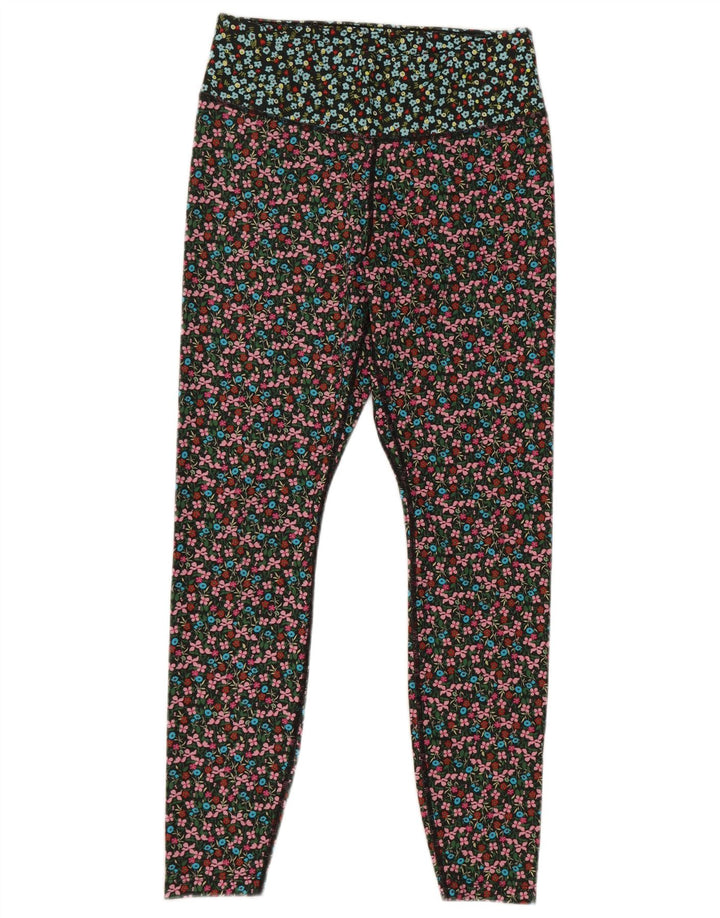Damskie legginsy Nike Dri Fit UK 14 Średni wielobarwny kwiatowy poliester