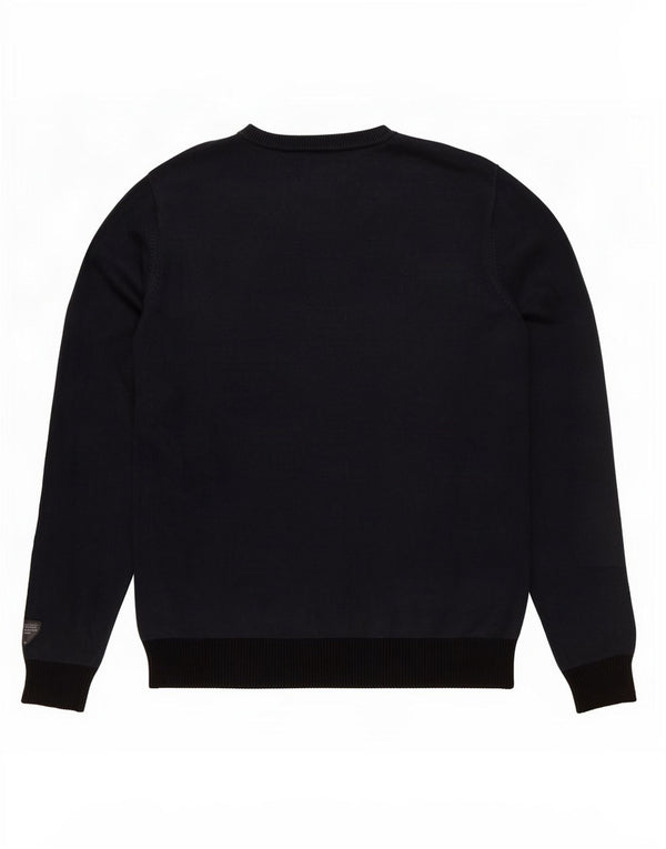 Męski sweter Jack & Jones z okrągłym dekoltem, średni granat, blok kolorów