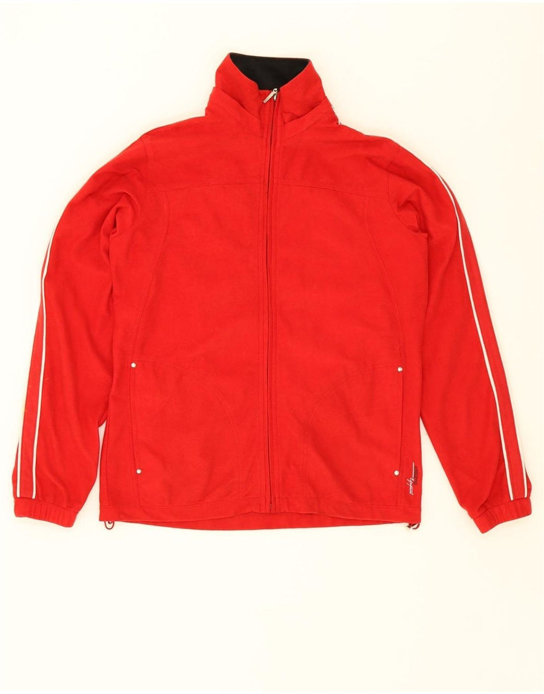 BRUGI Womens Tracksuit Top Jacket IT 42 Medium Red Polyester Vintage Brugi and Second-Hand Brugi from Messina Hembry 