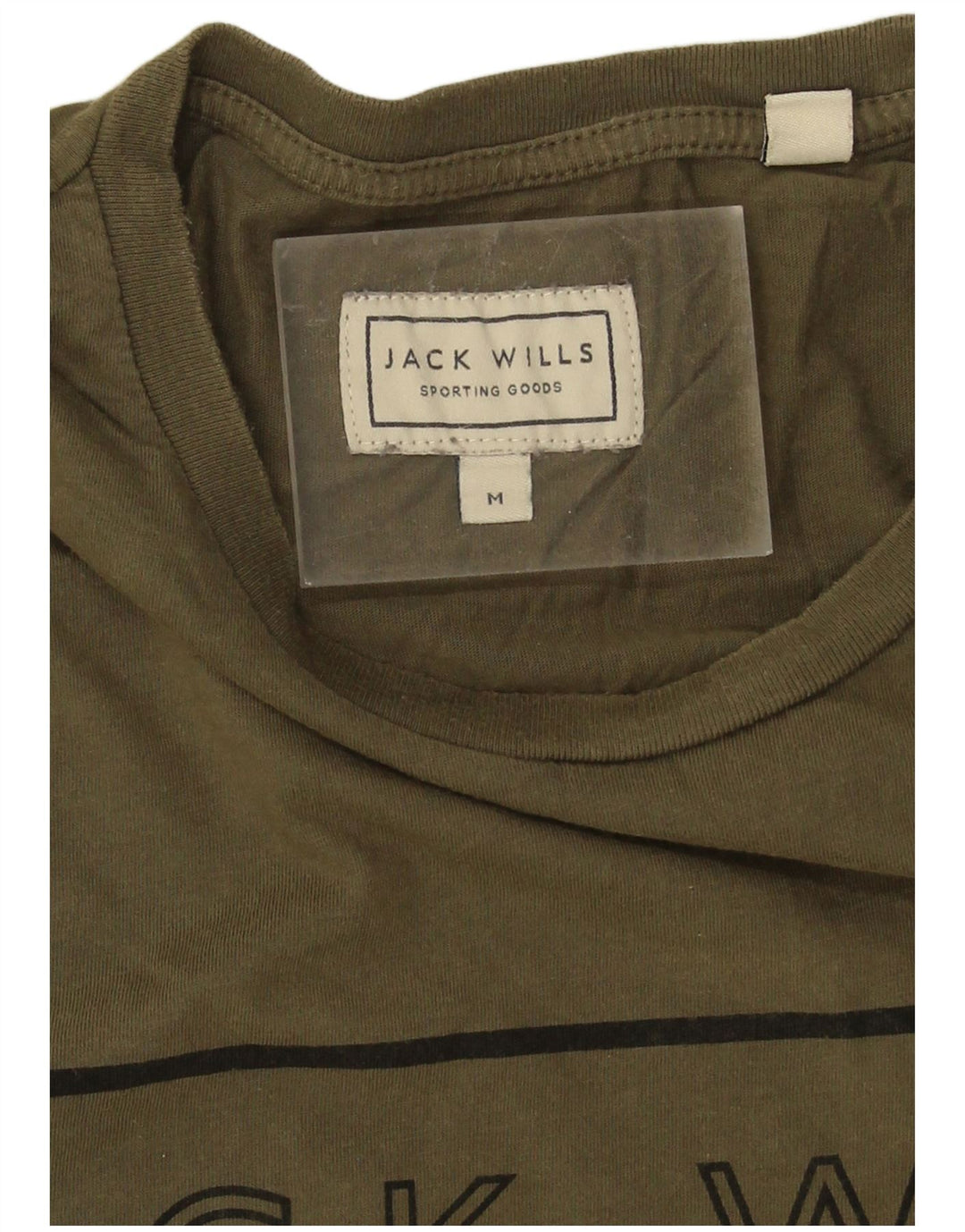 Męska koszulka z grafiką Jack Wills, średnia, bawełniana khaki