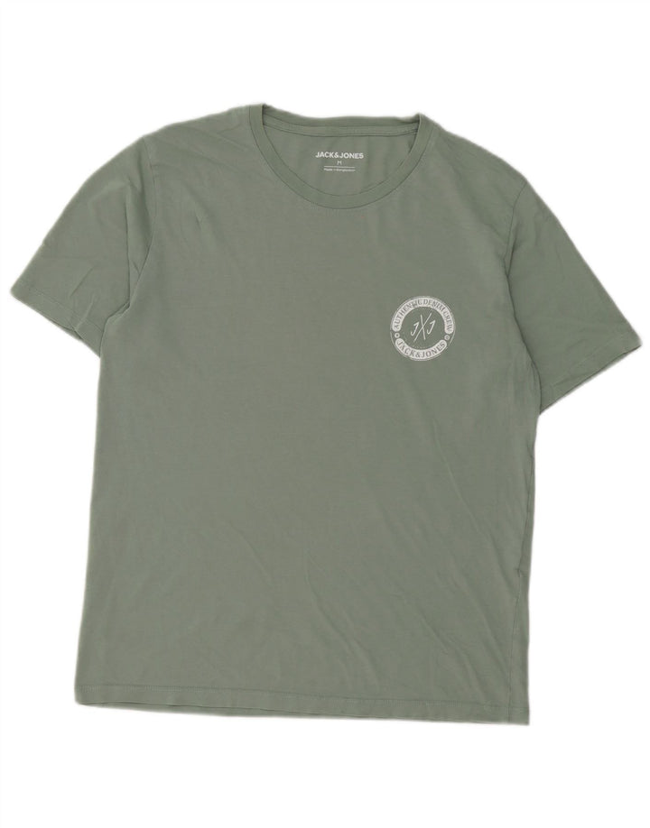 T-shirt męski Jack & Jones, średni zielony, bawełniany