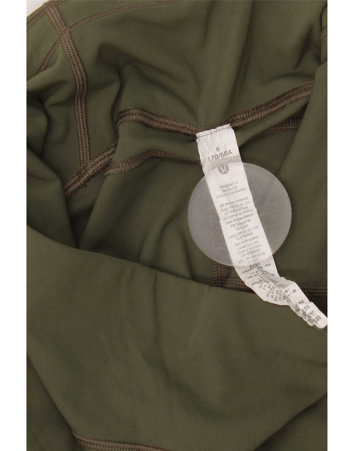 Legginsy damskie Lululemon US 6 Średni zielony nylon w cętki