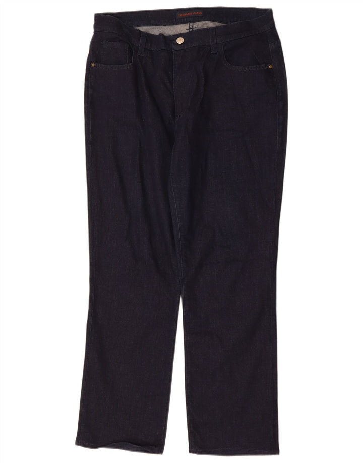Damskie proste dżinsy Trussardi IT 48 XL W34 L28 Granatowy poliester