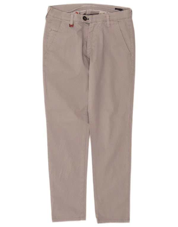 Damskie spodnie chino Liu Jo IT 42 Medium W28 L28 Szara bawełna