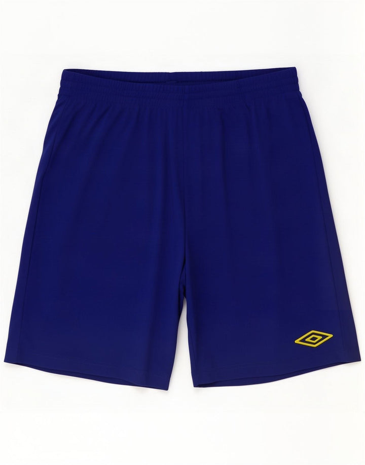 Męskie spodenki sportowe Umbro, duże, niebieskie, poliestrowe
