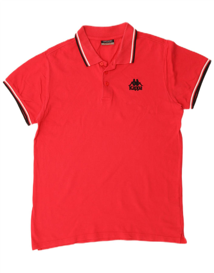 Męska koszulka polo Kappa XL, różowa, bawełniana