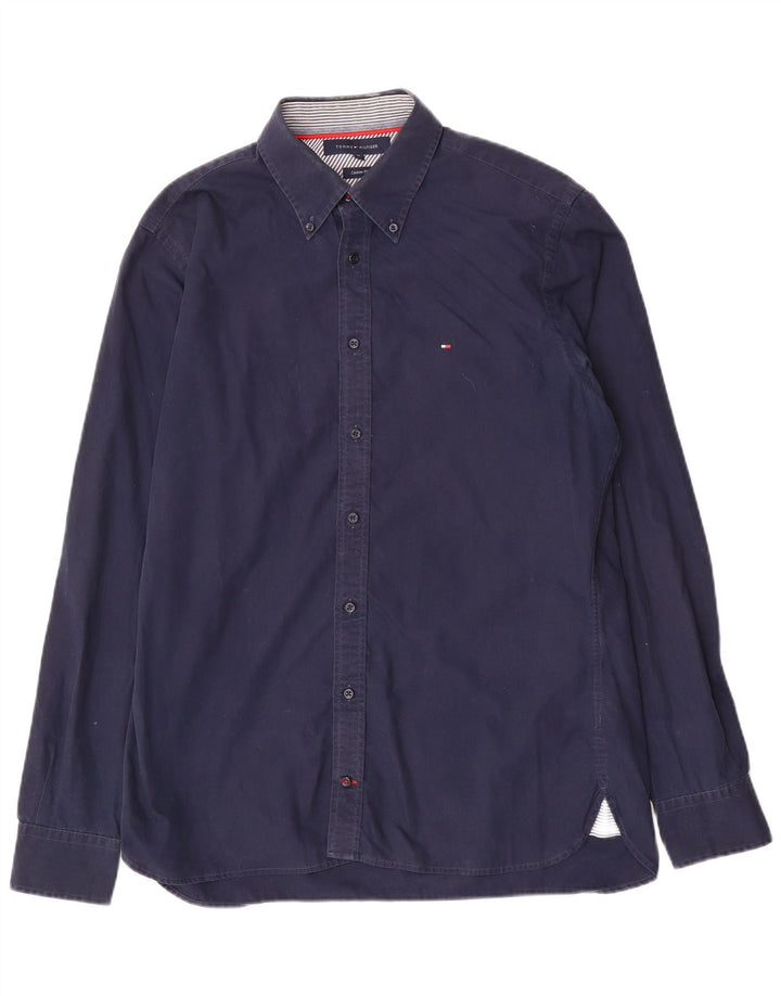 Męska koszula o dopasowanym kroju Tommy Hilfiger w kolorze średniego granatu