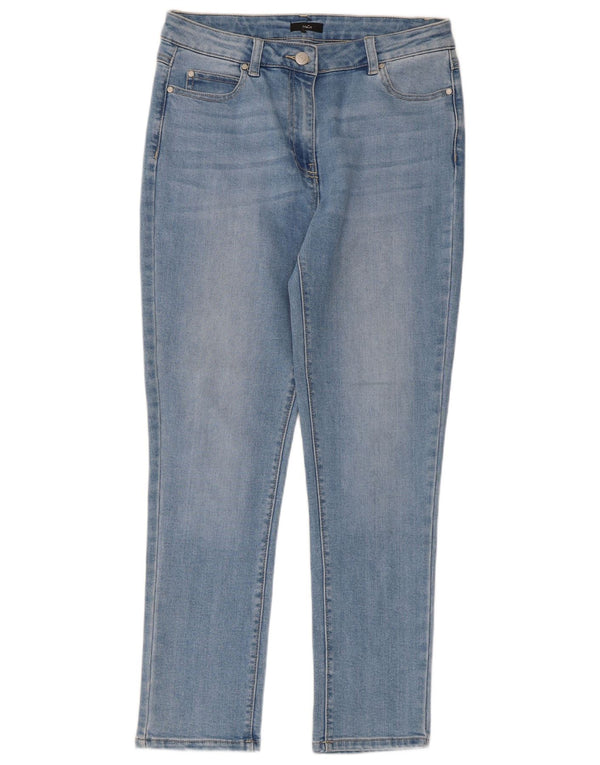 Damskie jeansy M&Co Slim UK 12 Medium W32 L27 Niebieskie bawełniane