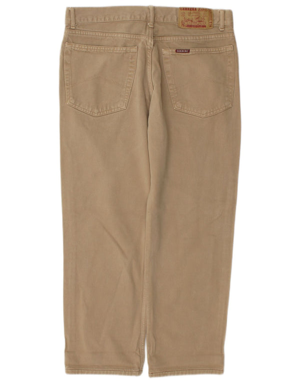 Carrera Mens Cropped Straight Jeans W32 L26 Beige