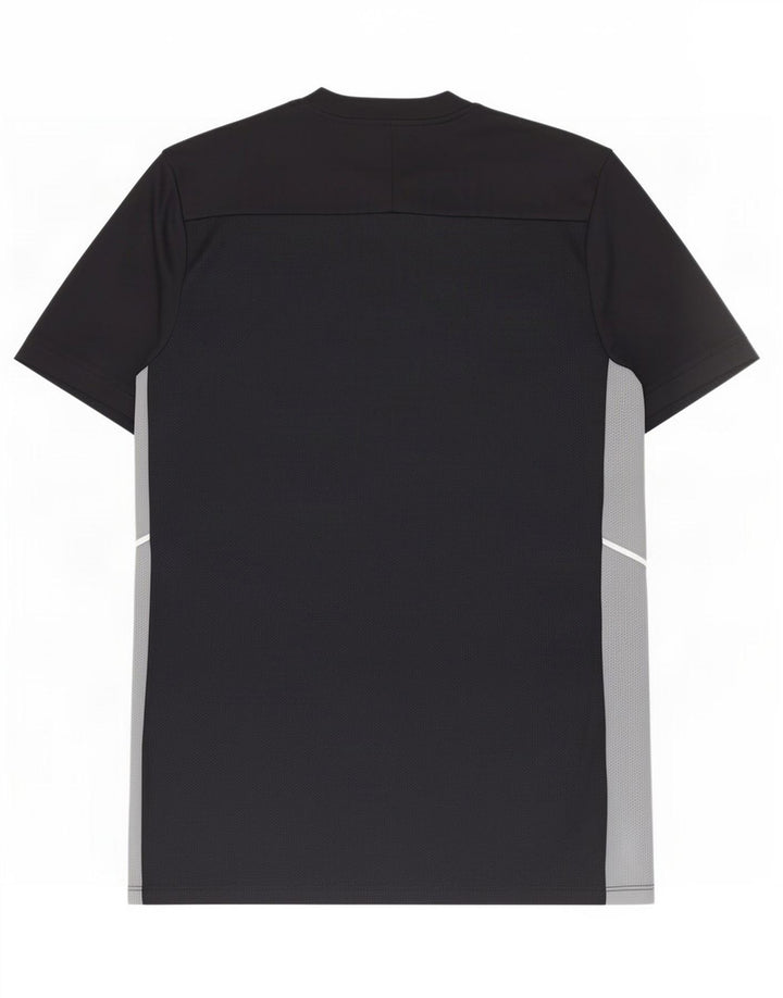 Męski T-shirt Nike Dri Fit Slim Top, średni czarny poliester z blokami kolorów