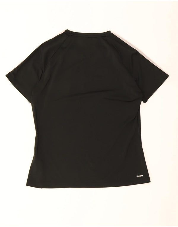 Damska koszulka Adidas Climalite Top UK 16/18, duża, czarna, poliester
