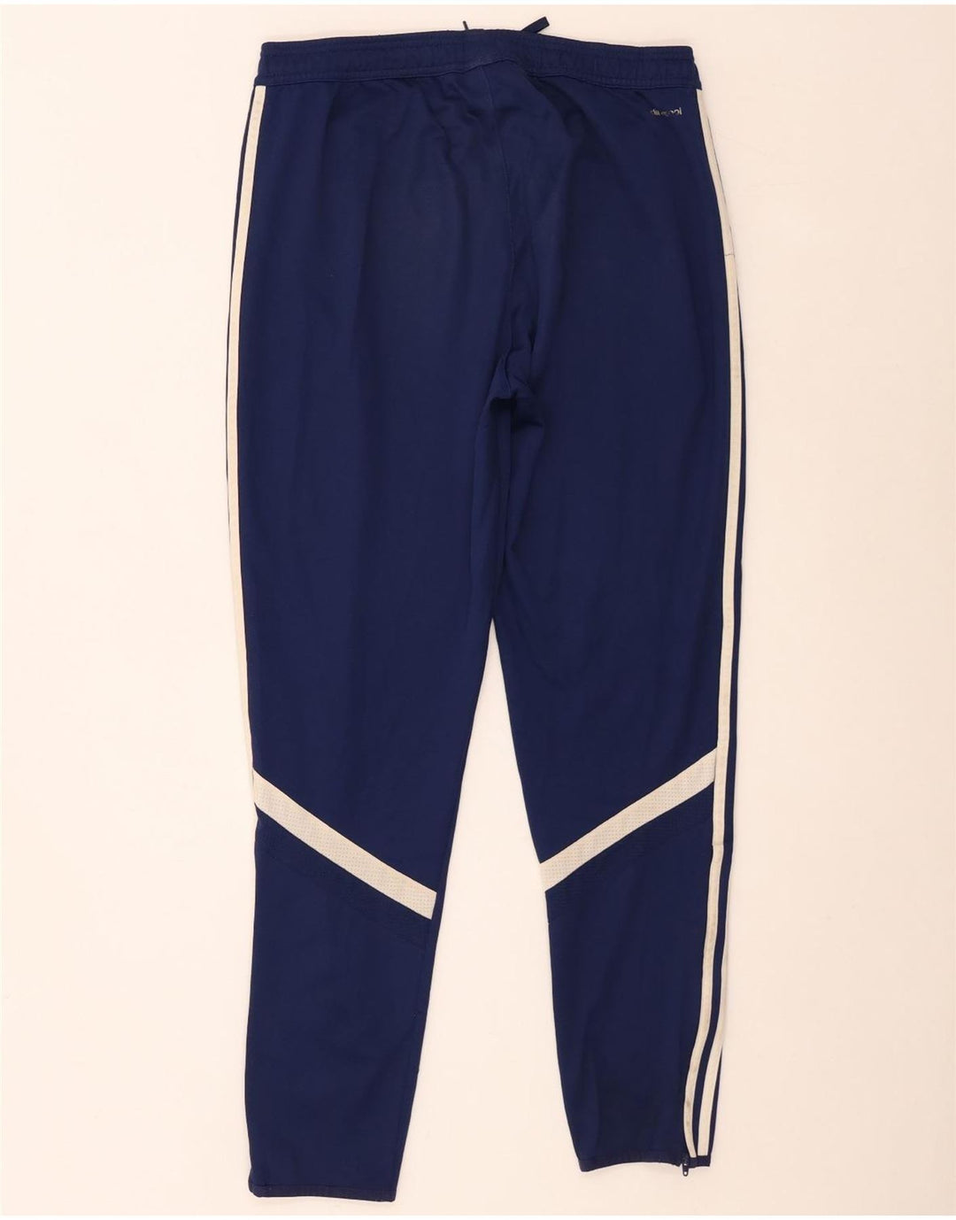 Męskie spodnie dresowe Adidas Climacool, duże, granatowe, z blokami kolorów