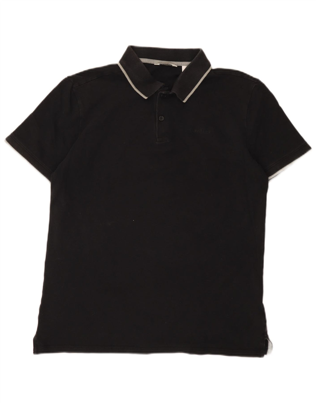 Męska koszulka polo Calvin Klein, średnia czarna, bawełniana
