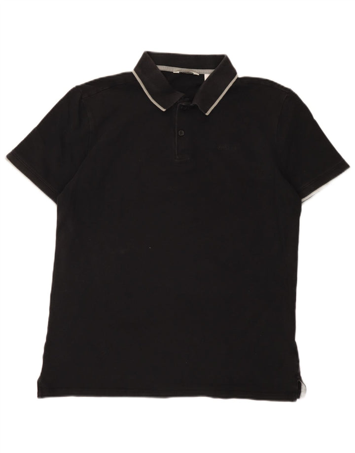 Męska koszulka polo Calvin Klein, średnia czarna, bawełniana