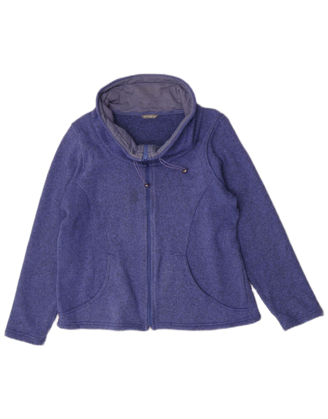 Kurtka dresowa damska Marks & Spencer Comfort Fit UK 16, duża niebieska