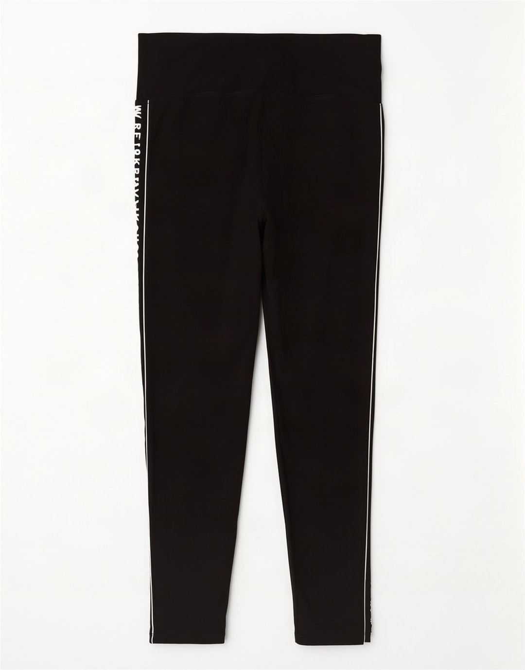 Damskie legginsy graficzne Dkny UK 14, średnie, czarne, bawełniane
