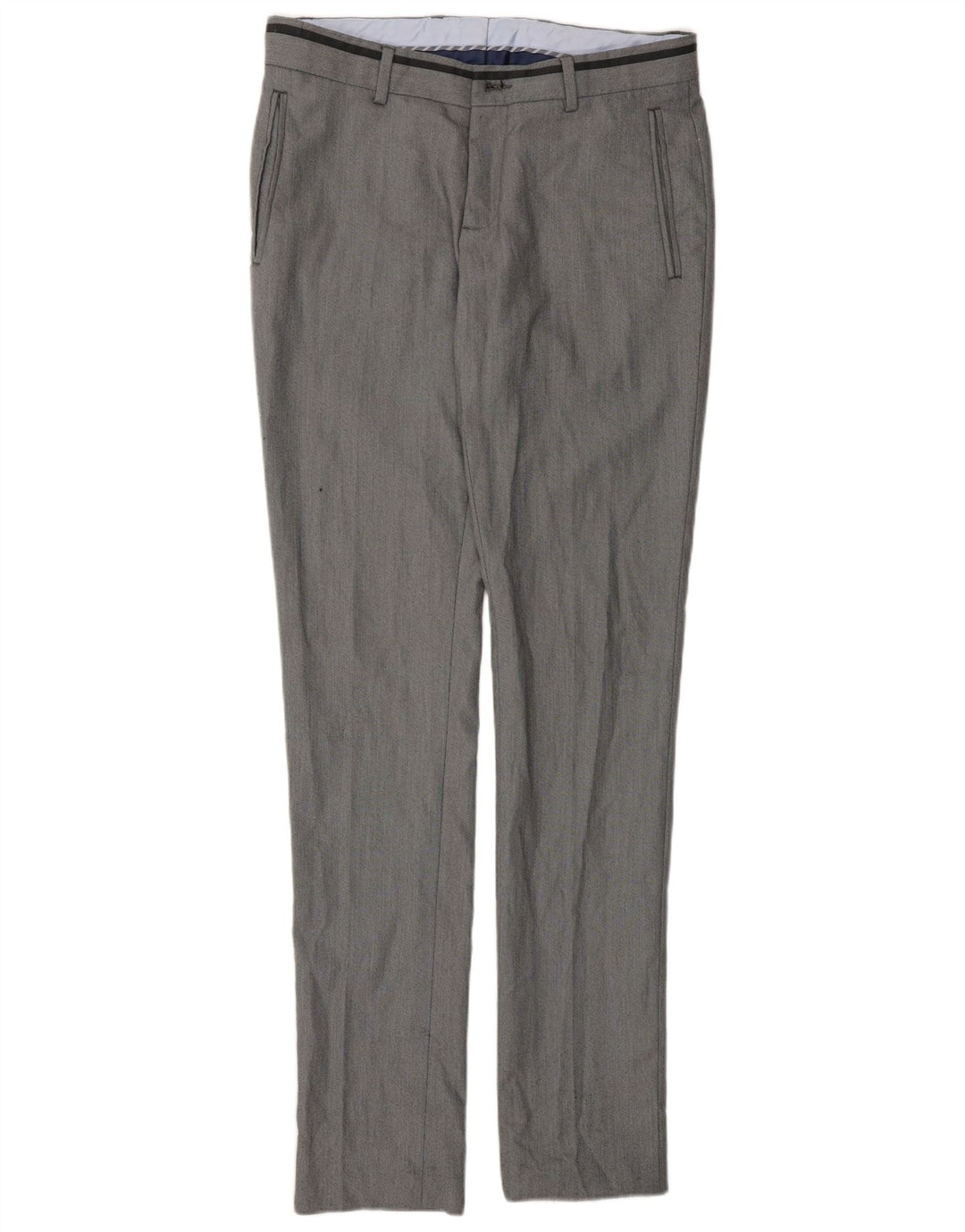 Męskie spodnie chino Zara EU 38 Medium W30 L33 Szary poliester