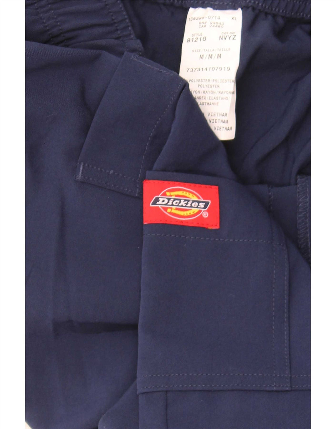 Męskie spodnie cargo Dickies, proste, średnie W30 L31, granatowe, poliestrowe