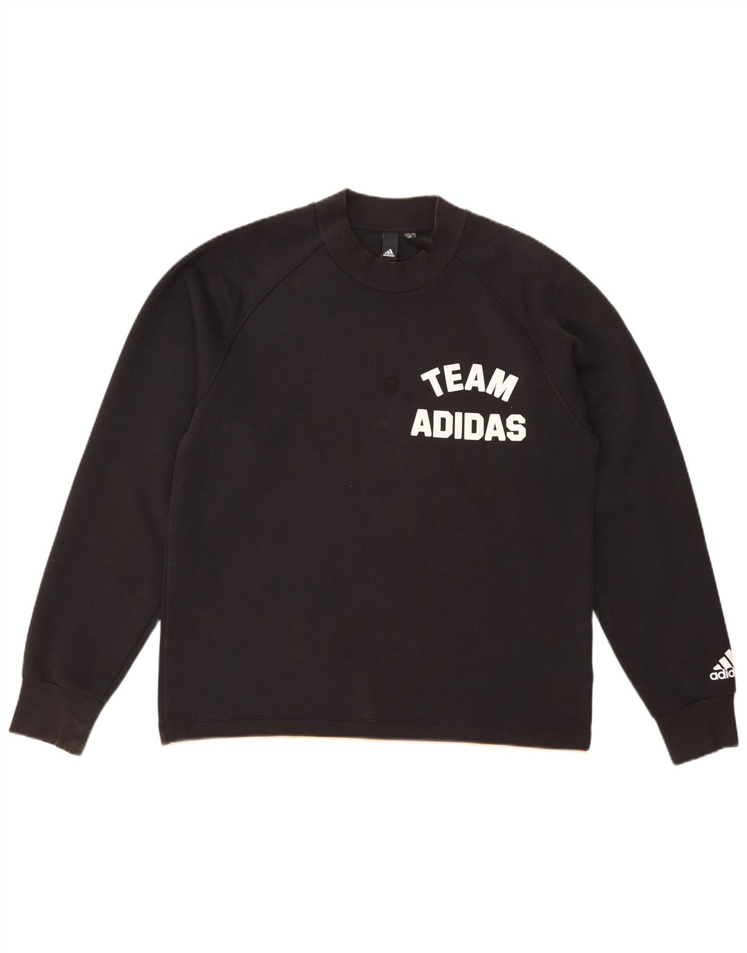 Męska bluza z grafiką ADIDAS, duża, czarna, bawełniana