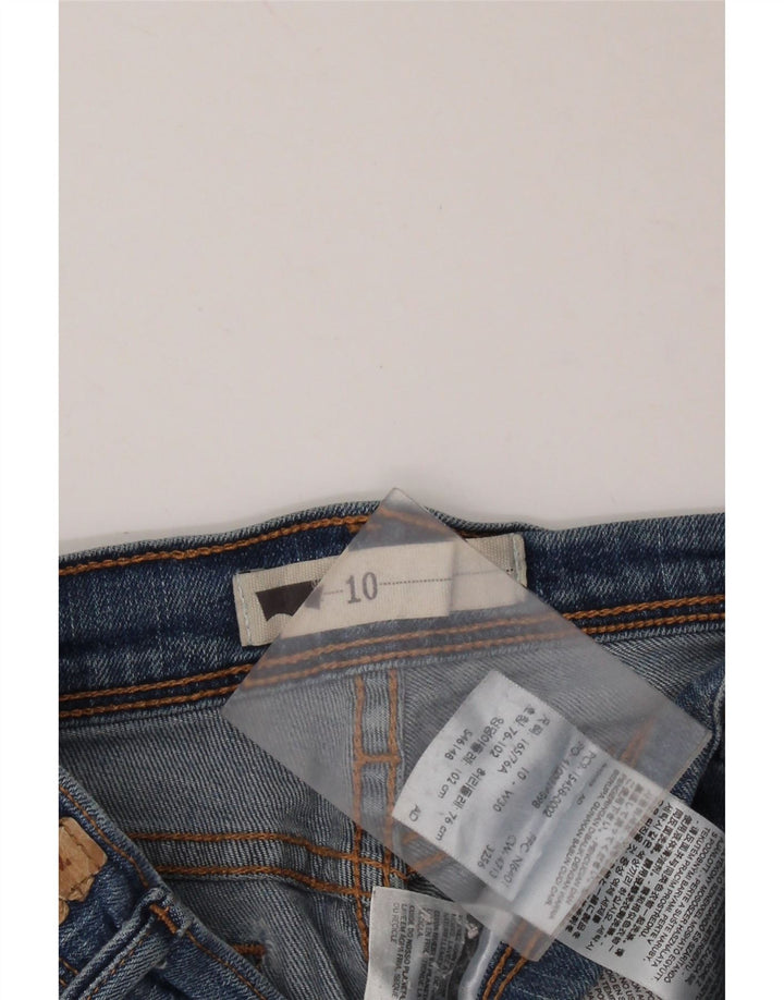 Damskie spodenki jeansowe LEVI'S ze średnim stanem US 10 Medium W30, niebieska bawełna